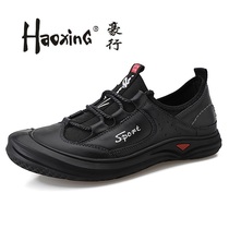 Haute Mens shoes new headlayer Bull Leather Casual Leather Shoes Men Genuine Leather Handmade Casual Shoes Leather Shoes Mens Outdoor Shoes