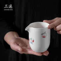 Jingdezhen Hand-painted fair cup uniform cup Ceramic tea separator Single male cup Household Japanese tea sea tea set accessories