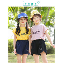 Inman Youngster Dress Clear Barn Girl Up And Down 2 Pieces Of Summer New Children Sports Casual Short Sleeve T Shorts Suit
