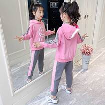 South Korean girls autumn clothing suit childrens clothing spring autumn nets red ocean trendy girls sports two sets