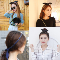 Hair band Hair band One Korean hair band Niche hair clip Hair band Wild retro fashion European and American limelight hoop woman