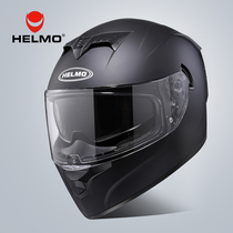 Hamo electric car helmet female motorcycle 3C certified helmet head gray four seasons full helmet full complex male winter universal