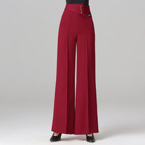 Dampao Womens new Summer Thin Latin Dance Pants with Dancing Broadlegged Pants Jitbar Dancing Pants PANTS Moden pants