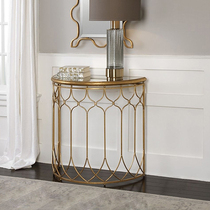 Nordic Xuanguan Table Modern End View Terrace Light Extravagant Minimalist Shelf Hallway Aisle case Xuanguan Terra close by wall semicircle