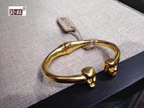  Flash hair limited sale Spanish UNOde50 gold-plated skull buckle bracelet face men and women with the same style Europe and the United States