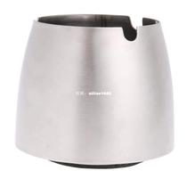 Portable Silver Stainless Steel Ashtray Universal Cigarette