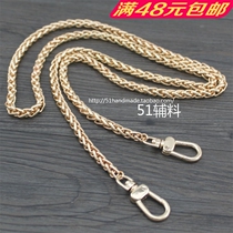  7mm thick bag chain Hand chain Small carrying belt Wrist chain oblique cross shoulder strap handmade DIY bag lantern chain Light metal accessories