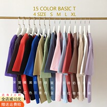  Pure cotton short-sleeved t-shirt womens solid color summer half-sleeved Korean loose 2021 new white ins tide t-shirt black