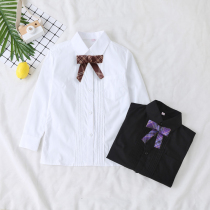 Organ pleated shirt JK uniform childrens top white shirt long sleeve short sleeve Joker girl