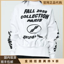 we11done official website 20aw styrofoam printed letter logo long-sleeved t-shirt welldone sweater