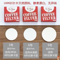 Coffee round filter paper 100 pieces of Mokaket ice drop pot with special No. 3 No. 6 pill shape