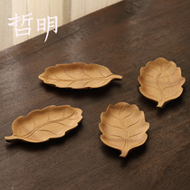 Lotus leaf tea spoon handmade bamboo leaves Teaspoon Tea Tea shovel tea ceremony accessories precision bamboo products