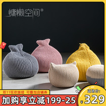Nordic lazy small sofa small apartment tatami balcony leisure sofa chair single Mini cute bean bag sofa
