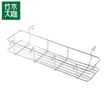 Bamboo and wood coffee stainless steel barbecue grill barbecue grill storage basket Barbecue accessories set outdoor household storage rack