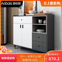 Light luxury style dining side cabinet modern simple storage cabinet living room household wall cabinet wine cabinet kitchen storage tea cabinet