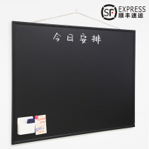 90 * 120 wooden frame blackboard magnetic hanging small blackboard office home blackboard wall chalk writing magnetic green board