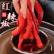 Sichuan pickled peppers soaked two wattle sourtic sea peppers soaked red peppers soaked in red peppers and Pickles 350g