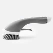 Douyin with light snow home good non-slip long handle automatically add detergent can spray water cleaning pot brush