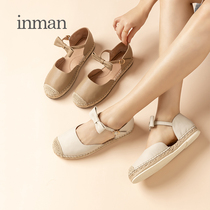 Yinman womens shoes fishermans shoes womens summer lazy people small fragrant wind fishermans shoes womens flat bottom soft sole pedal fishermans Shoes sandals