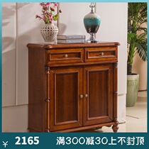 Guanglan American Solid Wood Domestic Doorway Cabinet Oe-style Living Room Brief modern containing cabinet Xuanguan cabinet 1386