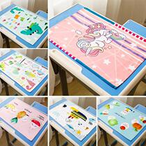  Primary school tableware mat Heat insulation pad Heat insulation pad Table mat Anti-dirty childrens ultra-light material eating trumpet