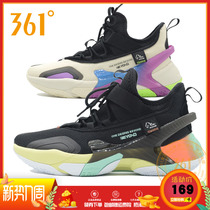 361 mens shoes sports basketball shoes 2020 spring new anti-slip high help sneakers 361 degrees Student basketball Boots Tide