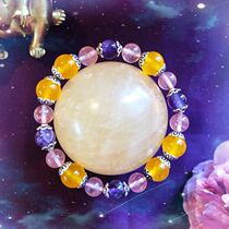 Chalcedony Natural Strawberry Crystal Brazil Dream Amethyst Tibetan Silver Bracelet