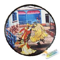 Crafts Uighur musical instruments Xinjiang painted cowhide tambourine Percussion performance folk dance props