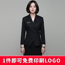 Hong Kong Secret Sales Department Work clothes Autumn and Winter Women's Jewelry Store Hotel Front Desk Professional Suit High-end Feminine Payment