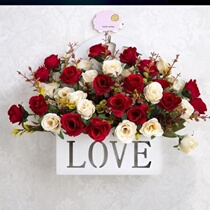 2019 flower basket multi-style ornaments simple opening indoor fake flower 2019 fashion hanging wall fence
