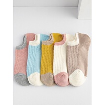 Summer ladies Sox children Short Sox shallow mouth spring Summer suction cotton socks Pure cotton boat Sox Korea Japanese Department All cotton deodorized