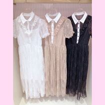 Domestic spot 3 off yuka Japan ankrouge doll collar bubble sleeve lace dress