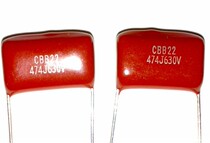 CBB22 metal film capacitor 630V 474J foot pitch 20MM capacitor Fixed capacitor