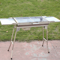 Large number stainless steel barbecue grill outdoor home portable folding charcoal barbecue oven bbq