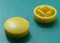 A25 button cap switch cap with 12*12*7 3 square tap switch yellow round 1K30 yuan