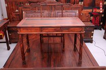 Mahogany furniture Laos red sour branch solid wood computer desk desk desk Ming and Qing antique 2 sets