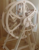 Solid Jigsaw Puzzle-Happiness Ferris Wheel DIY Four-League Wooden Model Puzzle Toy Birthday Gift