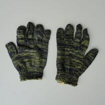 Labor gloves special wear-resistant military color flower knitted thread gloves military color cotton yarn work protection non-slip