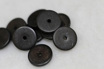 Tibetan Buddhist pearl accessories pure black coconut shell sheet 1 2cm