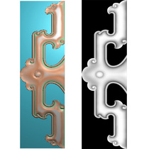 Fu Wing Armchair Corner Flower 14 Size 49*165 Engraved Sculptures Embossed Grayscale Cable Original