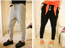 Autumn new mans pure cotton fatty plus Han edition low - grade pants Haran pants Haran pants