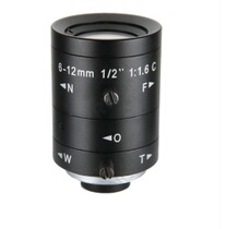 HD lens industrial camera lens 2 million pixels without distortion 6 to 12mm zoom 1 2