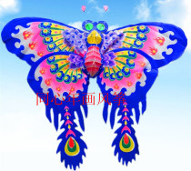 100 * 80 cm Weifang Yangs Chinatown Bamboo silk noodles butterfly colourful butterfly disassembly folding decoration to fly traditional kite