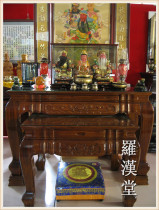 155 Gold sandalwood supply table High-grade eight immortals table Upper and lower tribute table Piano paint Buddha table Buddha hall supplies high-quality