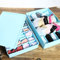 Plastic underwear storage box extra large covered creative bra underwear socks box storage box storage box