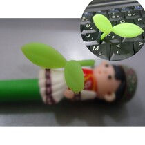 Han Edition Creativity Cute Fresh Leaf Tender Sprout Cartoon Styling Bookmark Eco-friendly Silicone Student Gift