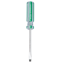 Imported Baogong SD-5107A color strip PVC screwdriver slotted screwdriver screwdriver correction cone tool 6 0x100mm