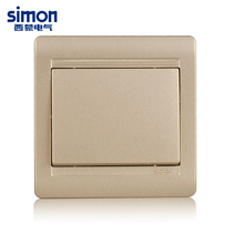 Simon gold switch socket panel 55 series Champagne gold single open double control switch N51012B-56