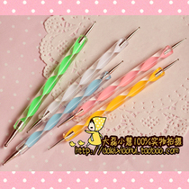 Nail tools double-head point flower pen point wave painting flower pen point drill stick drill dot net red model full set of 5 sets