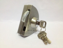 Stainless steel single - door semi - round glass lock glass - trip lock - free open - hole glass lock
